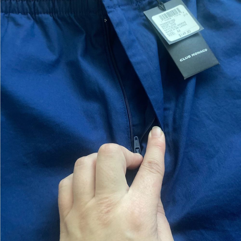 NWT Club Monaco Men’s Resort Cotton Pants in Navy/Bleu Marine Sz Medium - Picture 7 of 9